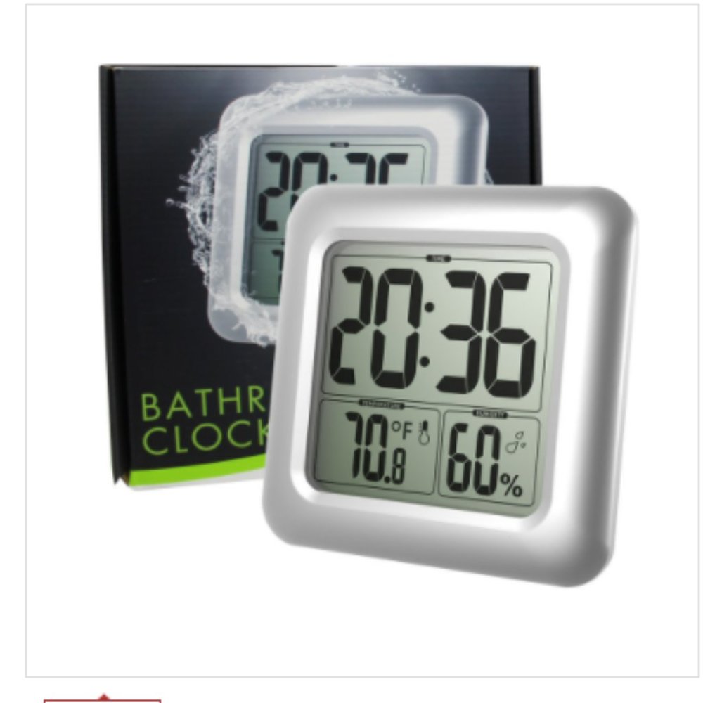 Plastic Wall Clock durable bathroom & waterproof - Picture 2 of 4
